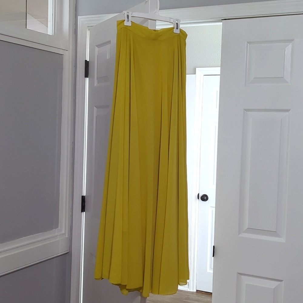 Chicwish Mustard Skirt Size Small